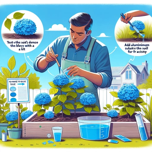 how to make hydrangeas blue