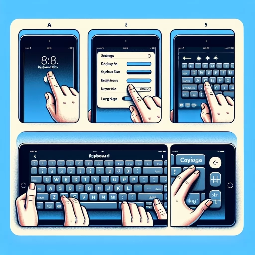 how to make keyboard bigger on ipad