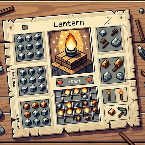 how to make lantern minecraft