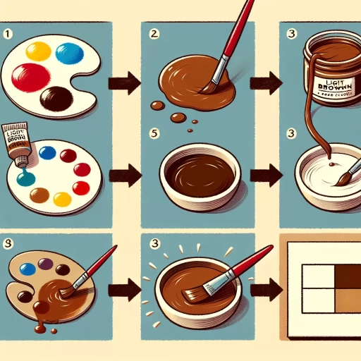 how to make light brown paint