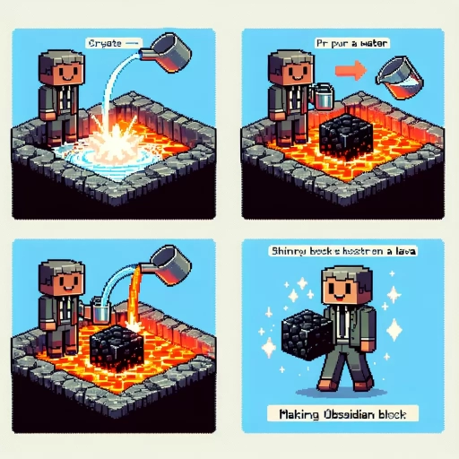 how to make obsidian in minecraft