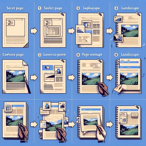 how to make only one page landscape in word
