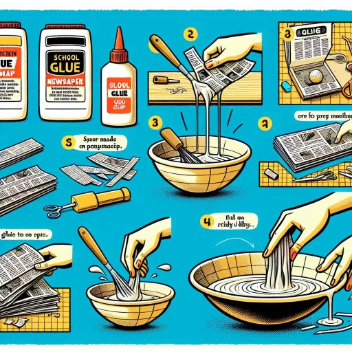 how to make paper mache with glue and newspaper
