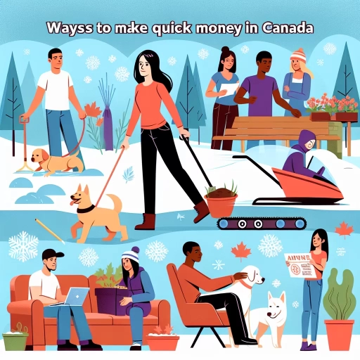 how to make quick money in canada