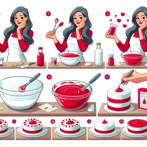 how to make red icing