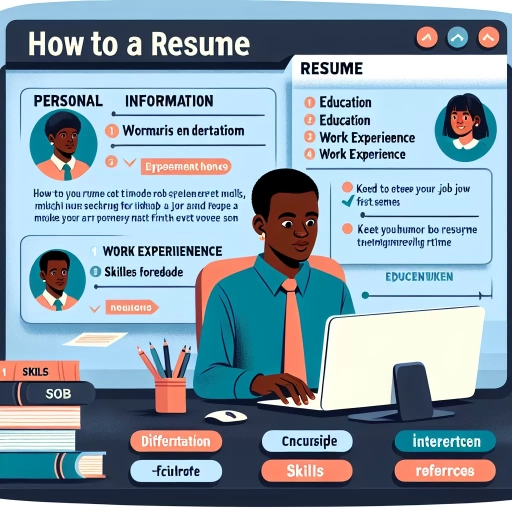 how to make resume for first job