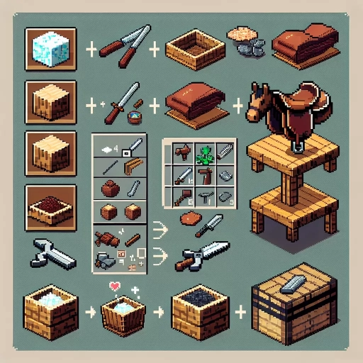 how to make saddle in minecraft