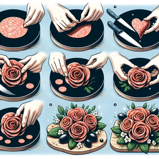 how to make salami roses