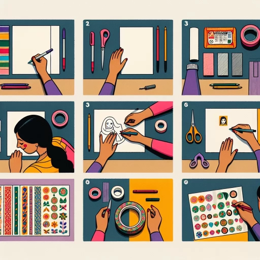 how to make stickers with tape