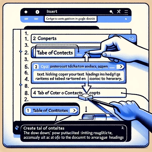 how to make table of contents in google docs