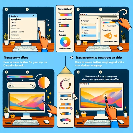 how to make taskbar transparent