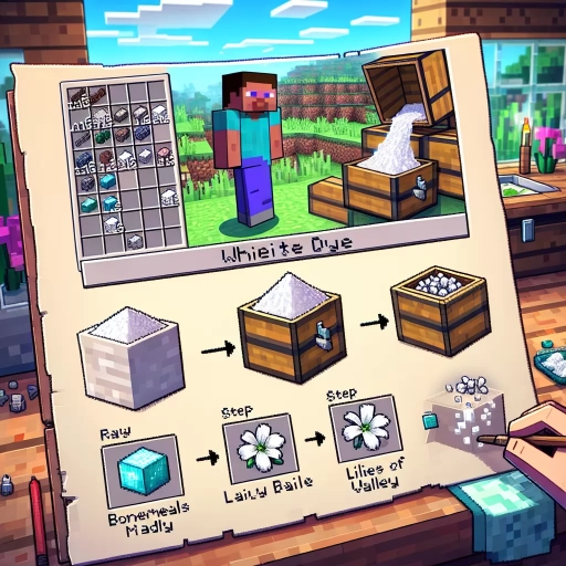 how to make white dye in minecraft