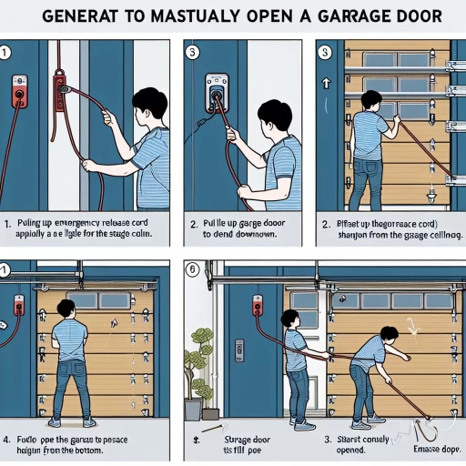 how to manually open garage door