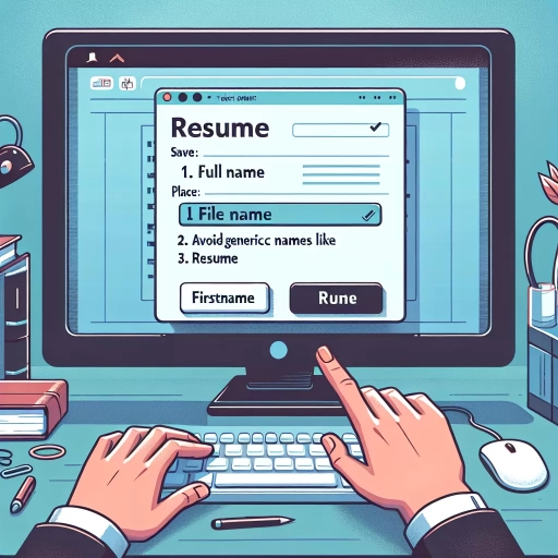 how to name resume file