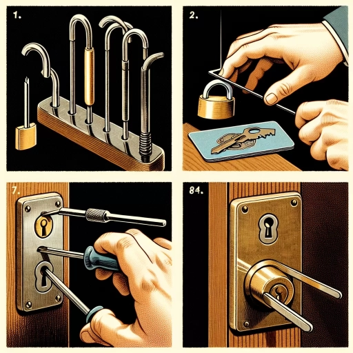 how to open a lock without a key