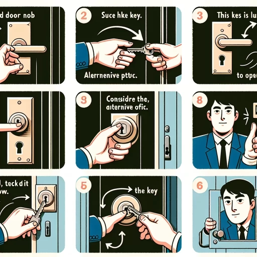 how to open a locked door knob