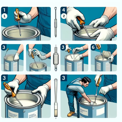 how to open a paint can