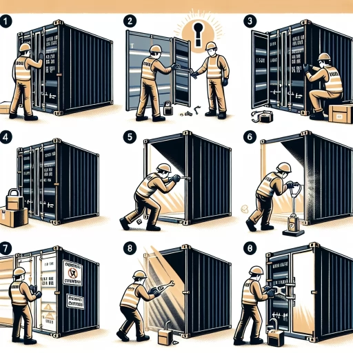 how to open a shipping container