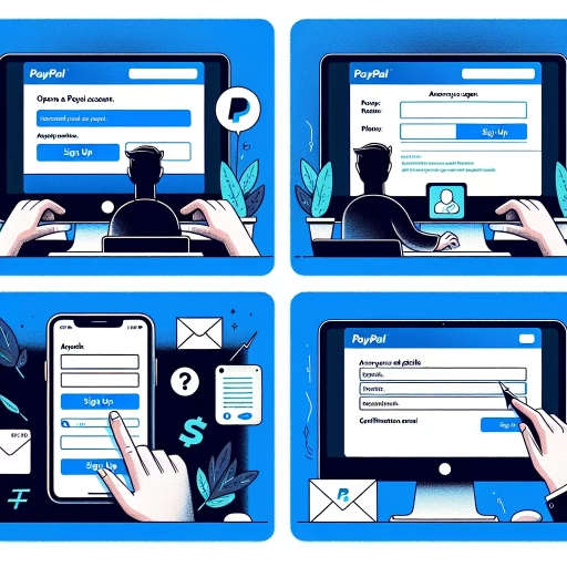 how to open paypal account