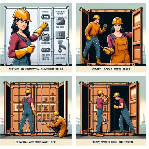 how to open shipping container