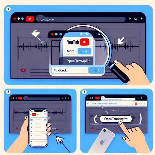 how to open transcript on youtube
