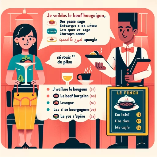 how to order food in french