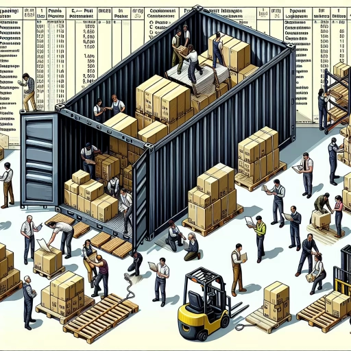 how to pack a shipping container