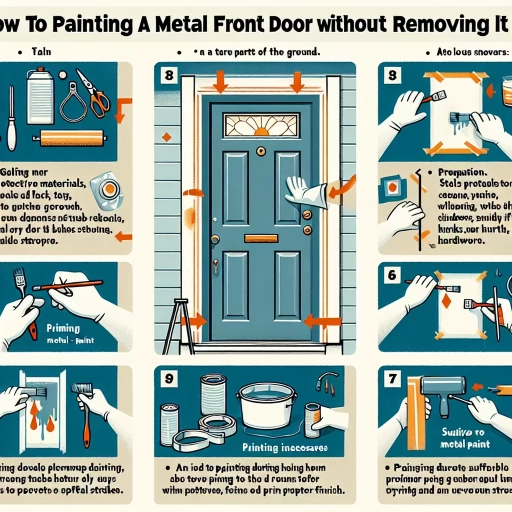 how to paint a metal front door without removing it