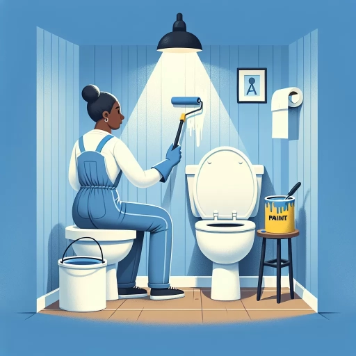 how to paint behind a toilet