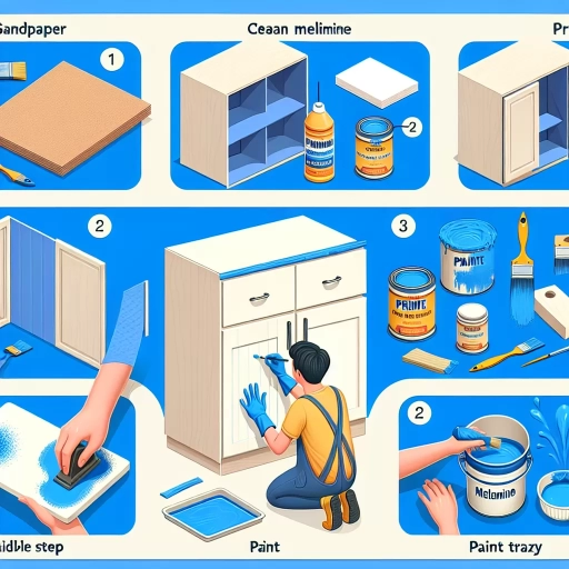how to paint melamine cabinets