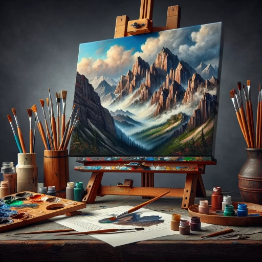 how to paint mountains