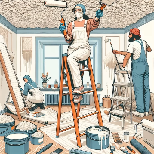 how to paint popcorn ceiling
