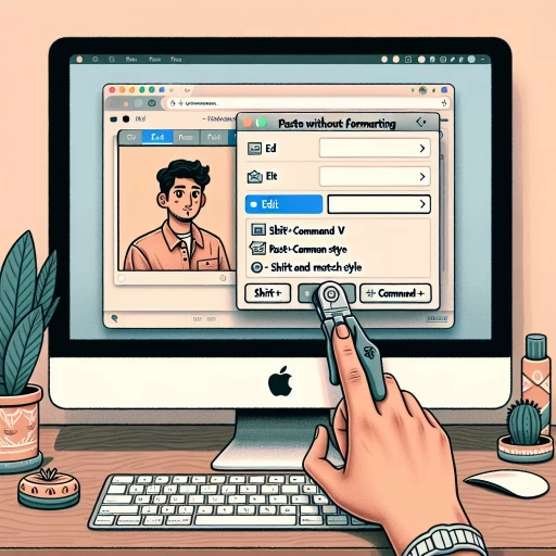how to paste without formatting mac