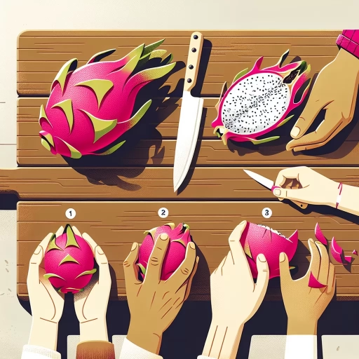 how to peel a dragon fruit