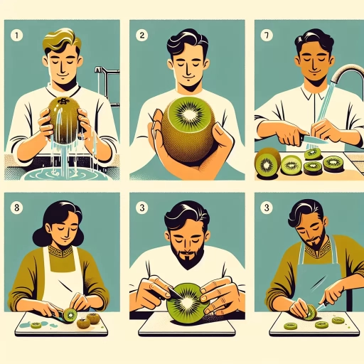 how to peel a kiwi