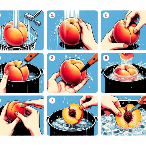 how to peel a peach