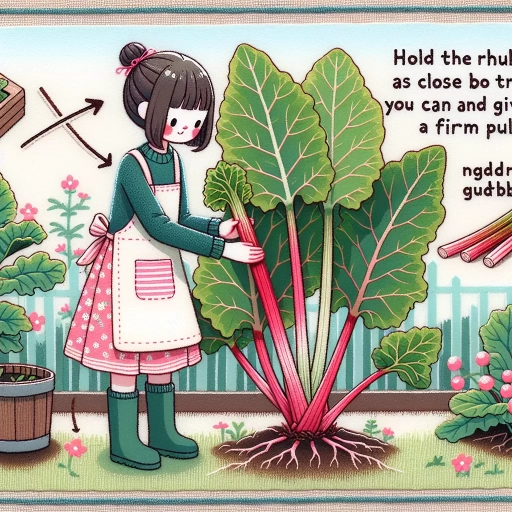 how to pick rhubarb