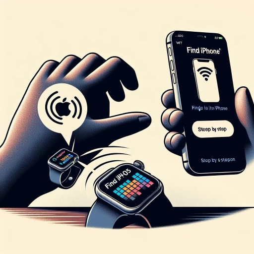 how to ping iphone from apple watch