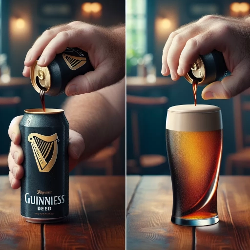 how to pour a guinness can