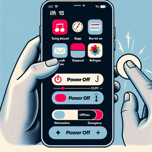 how to power off iphone 15
