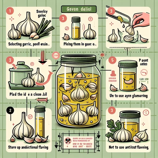 how to preserve garlic in oil