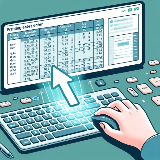how to press enter in excel