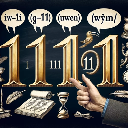 how to pronounce 1111 as a year