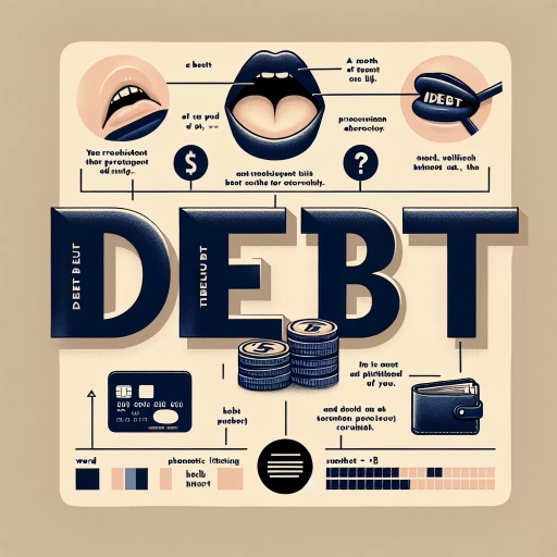 how to pronounce debt