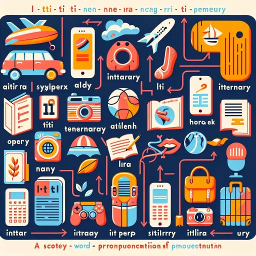 how to pronounce itinerary