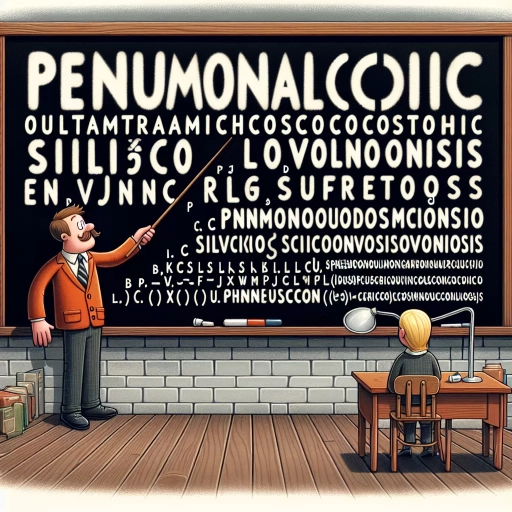 how to pronounce pneumonoultramicroscopicsilicovolcanoconiosis