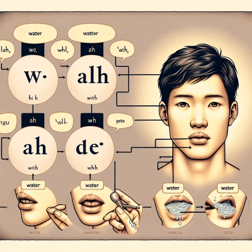 how to pronounce water