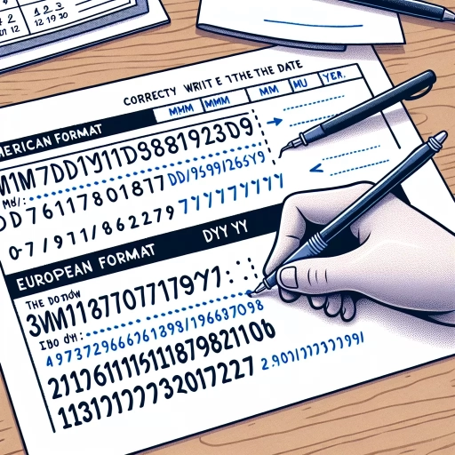 how to properly write the date