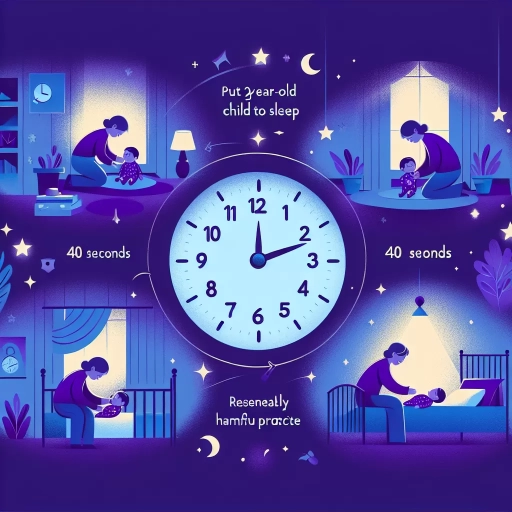 how to put a 2-year-old to sleep in 40 seconds