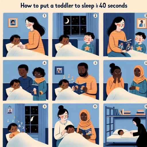 how to put a toddler to sleep in 40 seconds